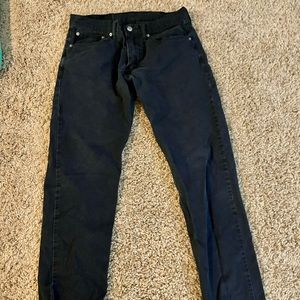 Mens Levi’s 512 Black Jeans Size 31 x 32